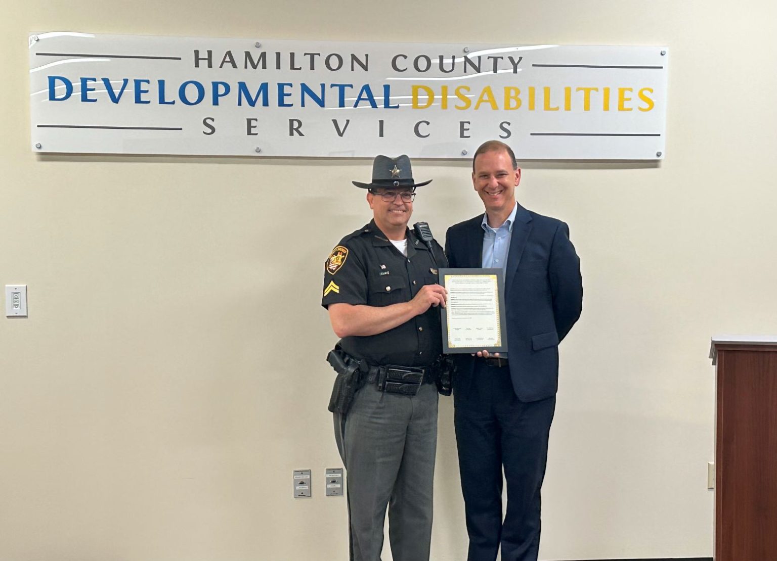Corporal Hatter Recognition - Hamilton County Sheriff's Office